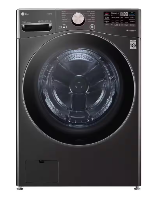 LG - 4,5 cu. Ft. Υψηλής απόδοσης στοίβατο έξυπνο μπροστινό φορτίο με ατμό και ενσωματωμένη νοημοσύνη